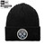Detroit Crossed Pistons Black New Era Core Classic Cuff Beanie