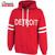 Detroit Red Retro Heavy Weight Old School Jersey Hoodie