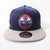 Detroit Mechanics New Era Navy Shadow Heather Striped Flat Bill Snapback Cap