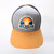 Michigan Sunset Gray Tan Flex-Fit Pacific Fusion Trucker Cap