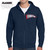 Boston Vintage Baseball Pennant Navy Classic Full Zip Hoodie
