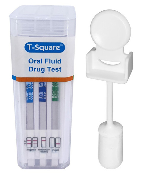 10 Panel T-Square® Oral Fluid Saliva Drug Test Kit