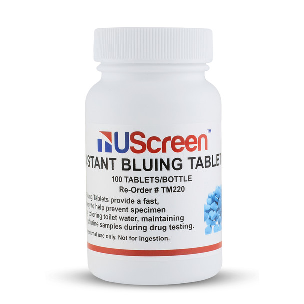 UScreen™ Instant Bluing Tablets - Drug Test Adulteration Prevention, 100/bottle, # TM220