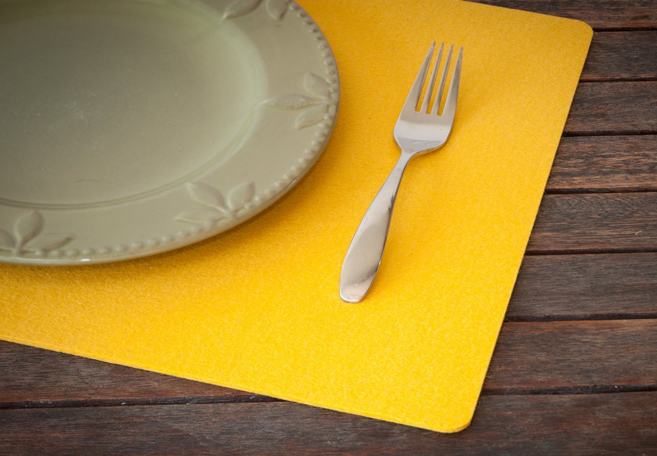 Rectangular Felt Placemats, Denim Blue The Felt Company