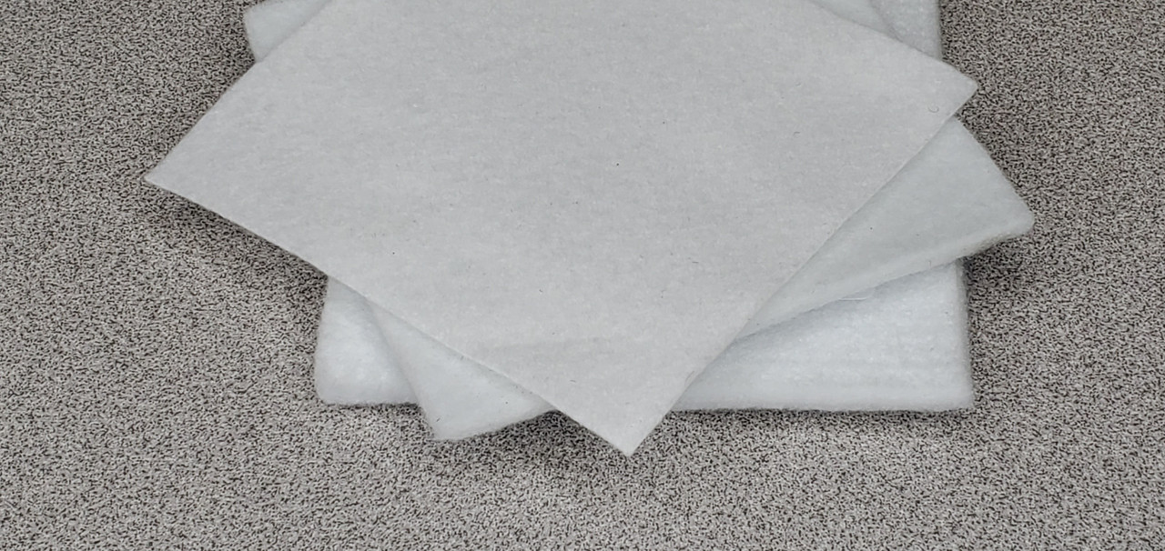 Polyester Felt Sheet Stiff 15 Sheets 20 x 30 cm(7-7/8 X 11-7/8 in 5/64 in  Thick) (White)