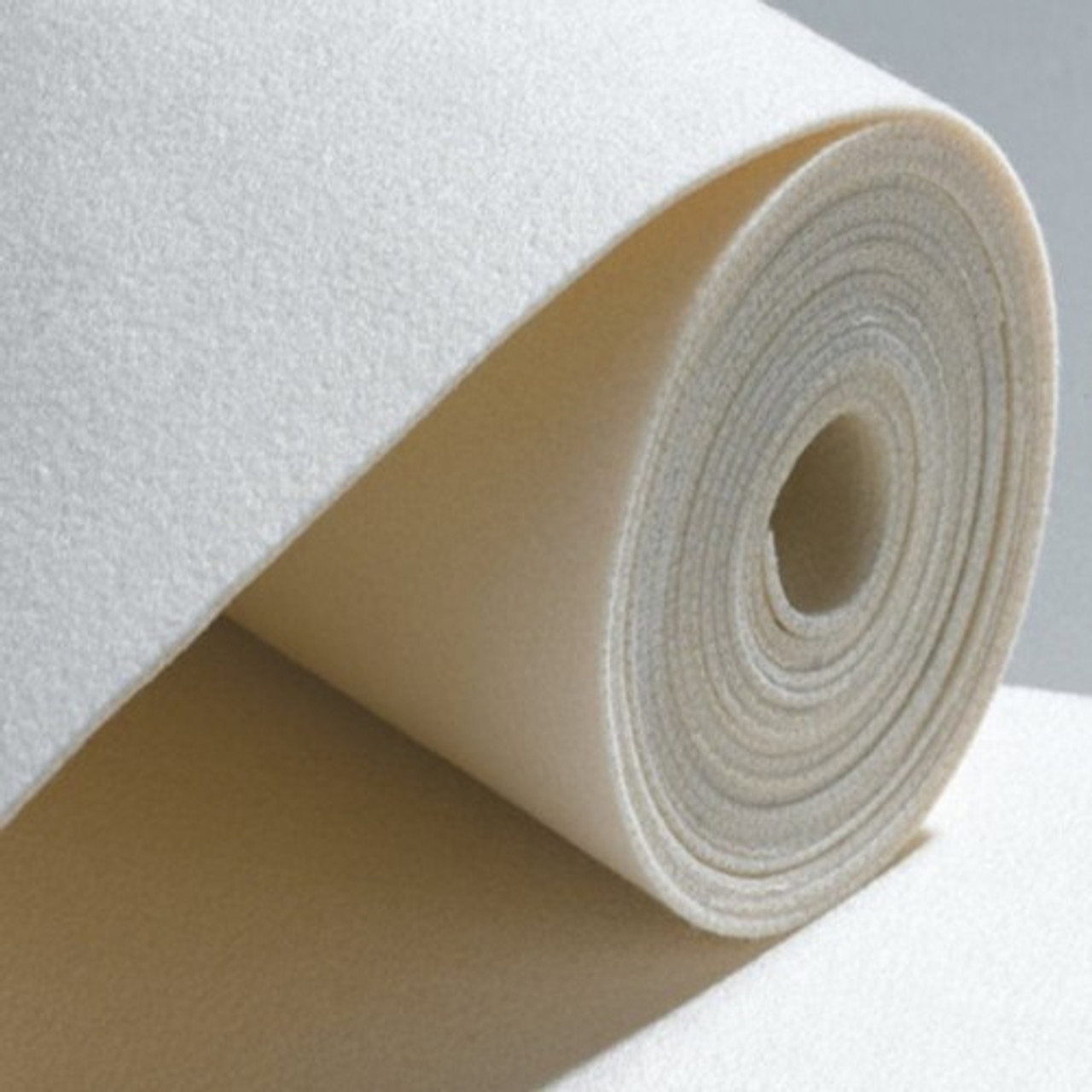 12 x 60 x 1/2 White Pressed Wool Felt Sheet
