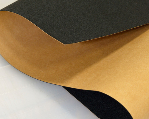 Black Polyester, Adhesive-Backed, 6mm (.236") Thick x 60" Wide, Firm Density - 5 Yard Minimum