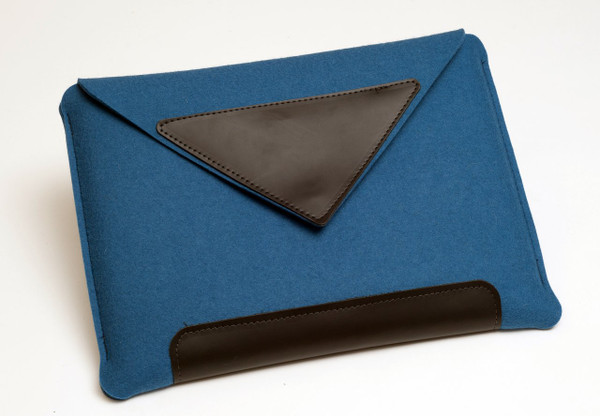 15" Felt Laptop Sleeve, Denim Blue