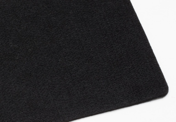 Black Polyester 6mm (.236") Thick x 60" Wide, Firm Density (48oz per sq yard) - 5 Yard Minimum