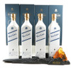 Johnnie Walker Blue Year of The Monkey Set with four porcelain bottles on display stand