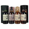 Suntory Tsukuriwake 2024 Set with four Japanese whisky bottles and display stand
