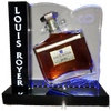 Louis Royer XO 3 Litre Cognac bottle displayed on an illuminated LED stand