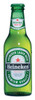 Heineken 330ml imported lager bottle with classic green glass and red star logo
