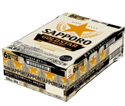 Sapporo Gold Star 350ml - Case (