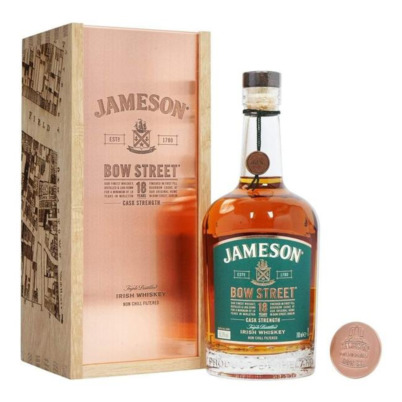 Jameson 18 Year Old Bow Street Cask Strength Irish Whiskey 700ml