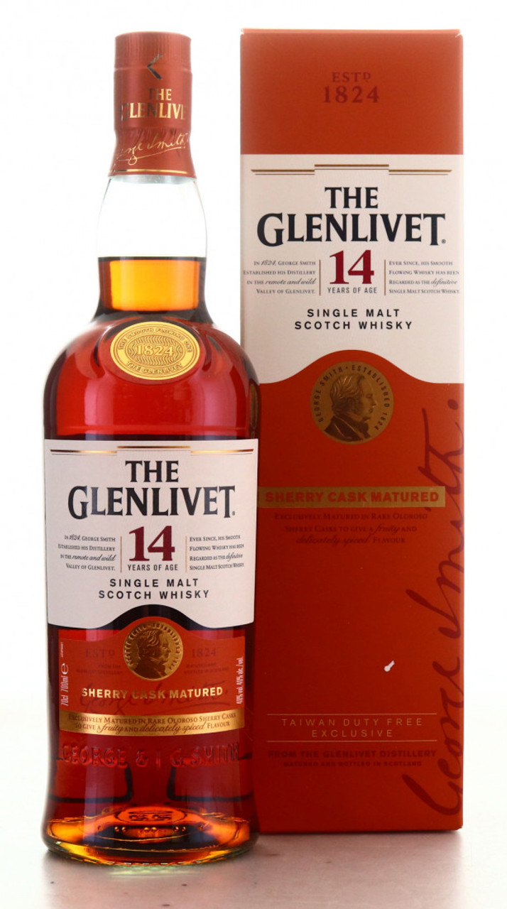 Glenlivet 14 Year Old Sherry Cask Matured / Taiwan Release 700ml