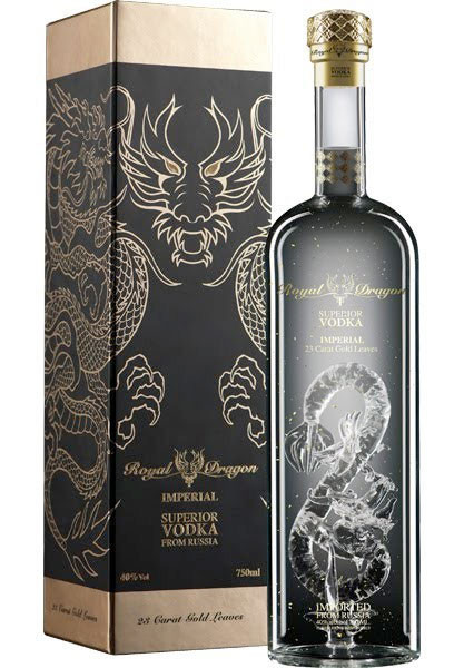 Royal Dragon Vodka 700ml | Gold Leaf Lithuanian Vodka