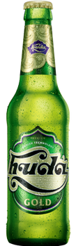 Single 330ml bottle of Huda Gold Vietnamese beer