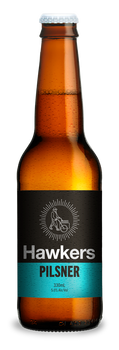 Hawkers Pilsner 6 Pack of 330ml cans, an Australian-brewed pilsner beer