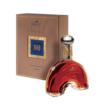 Martell Creation 700ml cognac in arch-shaped decanter designed by Serge Mansau, old box edition