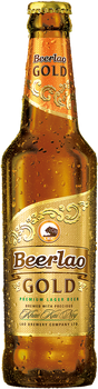 BeerLao Gold 330ml bottles, 6 pack, Lao Brewery Company rice lager