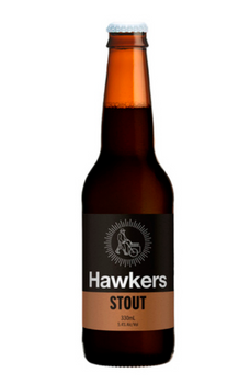 Bottle of Hawkers Stout 330ml, Australian craft beer with 6.5% ABV