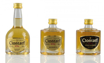 Clontarf Trinity Pack Irish Whisky gift set with three 200ml bottles