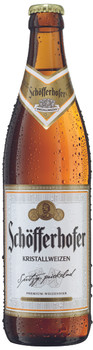 Case of Schofferhofer Kristallweizen 500ml bottles, German wheat beer