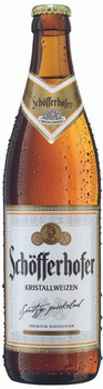 Bottle of Schofferhofer Kristallweizen German wheat beer, 500ml single