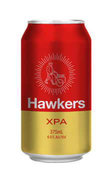 Six pack of Hawkers XPA 375ml cans, an Australian craft beer