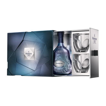 Hennessy XO Limited Edition 2017/2018 Ice Experience Gift Pack with white bottle and two tumblers