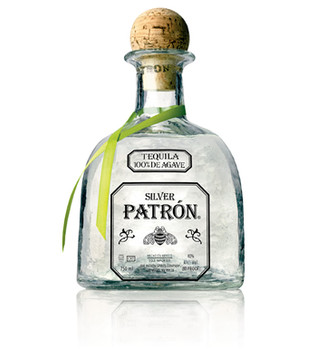 Bottle of Patrón Silver Tequila, 700ml, crafted from 100% Weber blue agave in Mexico