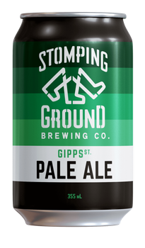 Six-pack of Stomping Ground Gipps St Pale Ale 355ml cans, an Australian craft pale ale