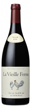Bottle of La Vieille Ferme Rouge 750ml, a red wine from the Perrin Family's southern Rhône Valley vineyards