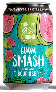 Single can of Stomping Ground Guava Smash Gose beer