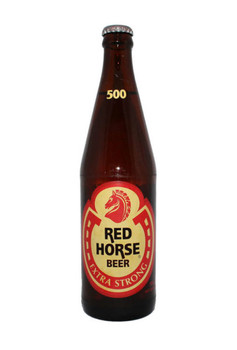 Case of Red Horse Beer 500ml bottles, Philippine Stock, extra strong beer