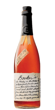 Bottle of Booker's Bourbon 750ml, an uncut, unfiltered bourbon from Jim Beam Distillery