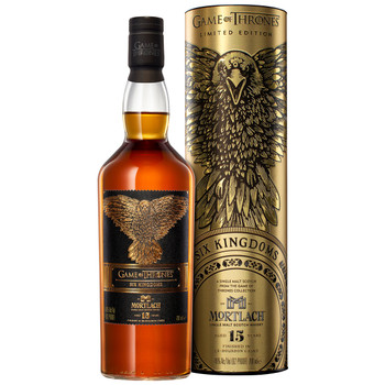 Bottle of Mortlach 15 Year Old Six Kingdoms Game of Thrones Edition Scotch whisky, 700ml