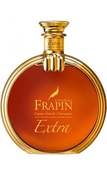 Bottle of Frapin EXTRA Grande Champagne cognac, 700ml, in its gift presentation pack