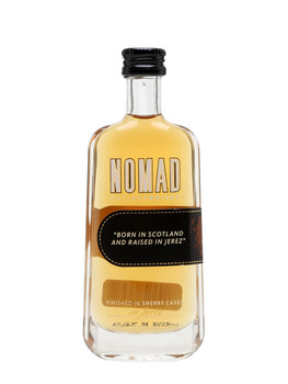Bottle of Nomad Outland Whisky 50ml, aged in Pedro Ximénez sherry casks in Jerez