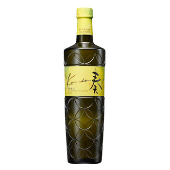Bottle of Suntory Kanade Yuzu Liqueur 700ml, no box, Japanese citrus liqueur