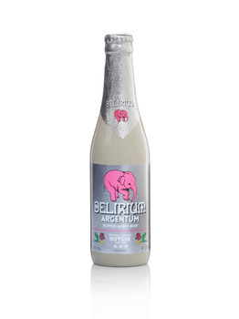 Case of Delirium Argentum Hopped Amber beer bottles, 330ml, amber specialty brew