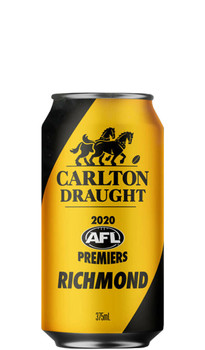 Carlton Draught Limited Edition 2020 AFL Premiers Richmond Tiger Can, single can