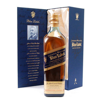Johnnie Walker Blue Label 700ml Old Bottle, a rare discontinued Scotch whisky