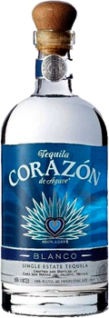 Bottle of Corazón Blanco Tequila 700ml, crafted from blue Weber agave in Jalisco, Mexico