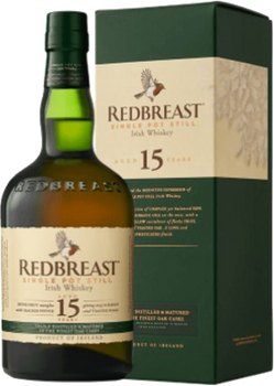 Bottle of Redbreast 15 Year Old Irish Whiskey 700ml, aged in bourbon and sherry casks