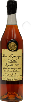 Bottle of Delord Bas-Armagnac 1988 700ml vintage French Armagnac