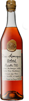 Bottle of Delord 1983 Bas Armagnac 700ml, aged French brandy from the Gascogna region