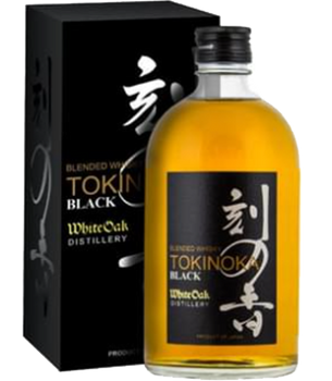 Bottle of Tokinoka Black Japanese whisky, 500mL, from White Oak Distillery