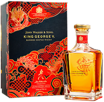 Johnnie Walker King George Limited Edition Scotch Whisky in flint glass decanter, 700ml